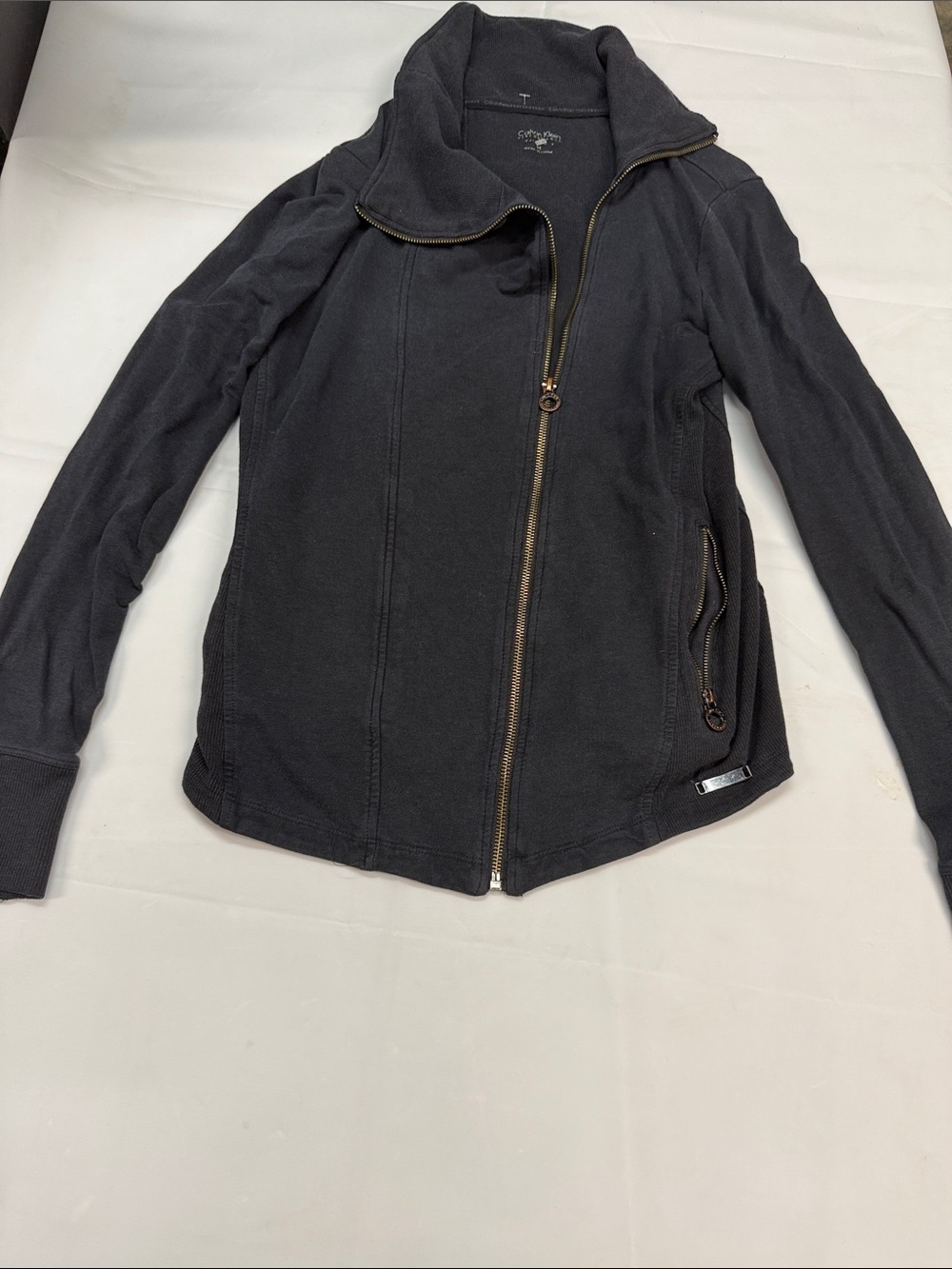 Calvin Klein Black Asymmetrical Zip Bomber Jacket